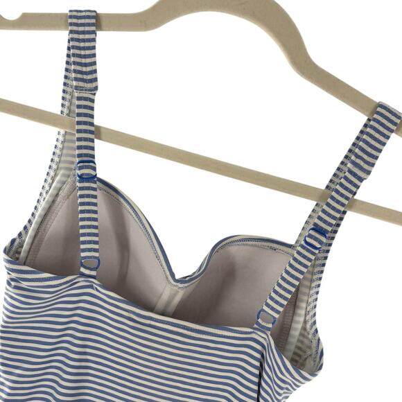 Nip Tuck Swim Light Blue Sorrento Stripe Joanne One Piece Swimsuit - Picture 6 of 10